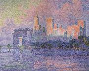 Paul Signac The Papal Palace,Avignon (mk06) oil painting on canvas